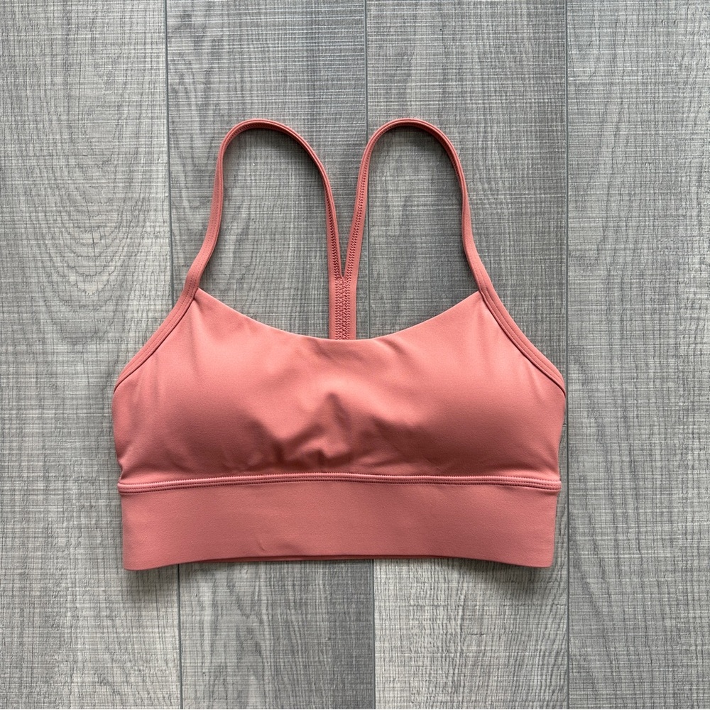 Peach sports bra